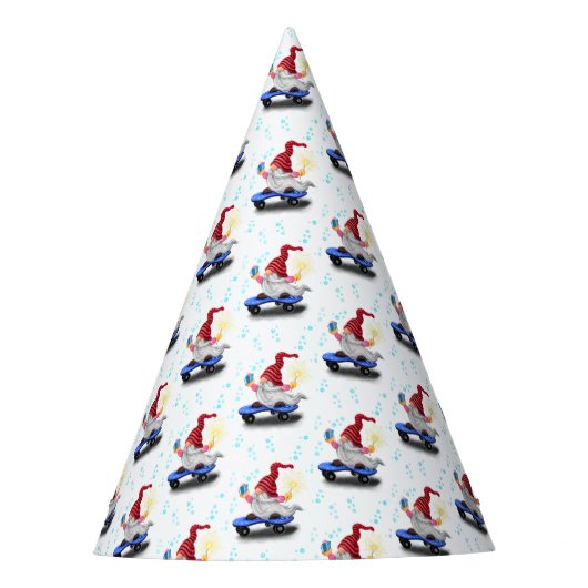 Kerst Gnomen met Gift Paper Party Pet Feesthoedjes (Voorkant)