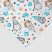 Kerst Gnomen met Leuke Rustieke Decoraties Tissuepapier (Detail)