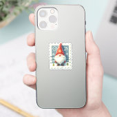 Kerst  Gnomen Postzegels Sticker (Telefoon)