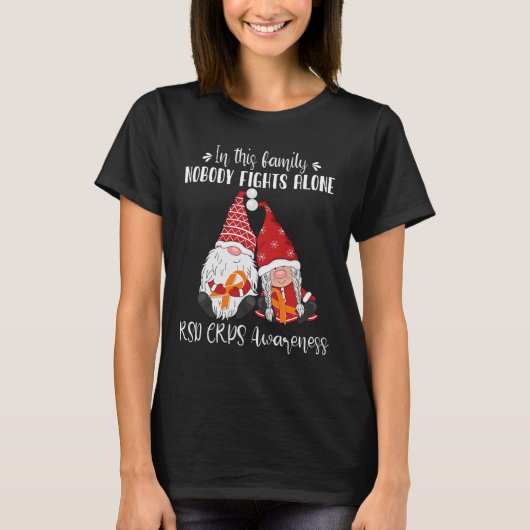 Kerst Gnomen RSD CRPS Awareness T-shirt (Voorkant)