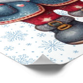 Kerst Gnomen Trio Poster (Hoek)