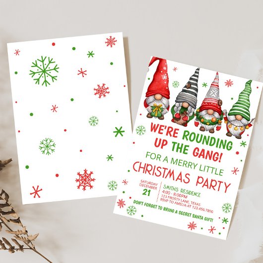 Kerst Gnomes Leuk Kerstfeest Kaart