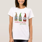Kerst Gnomies Modern Holiday Gnome T-shirt (Voorkant)