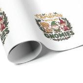 Kerst Gnomies Slingerlichten Snoepriet Cadeaupapier (Rol Hoek)
