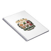 Kerst Gnomies Slingerlichten Snoepriet Notitieboek (Rechterzijde)