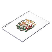 Kerst Gnomies Slingerlichten Snoepriet Notitieboek (Linkerzijde)