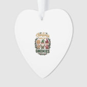 Kerst Gnomies Slingerlichten Snoepriet Ornament (voorkant)