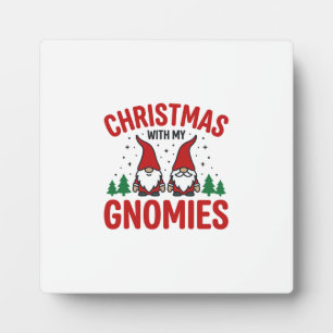 Kerst Gnomies Vakantie Gnome Ontwerp Fotoplaat