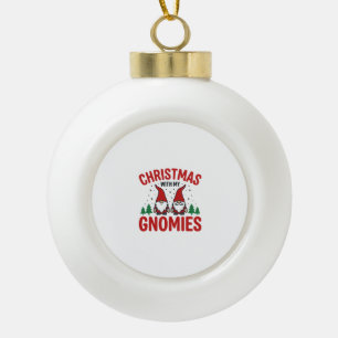 Kerst Gnomies Vakantie Gnome Ontwerp Keramische Bal Ornament