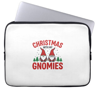 Kerst Gnomies Vakantie Gnome Ontwerp Laptop Sleeve