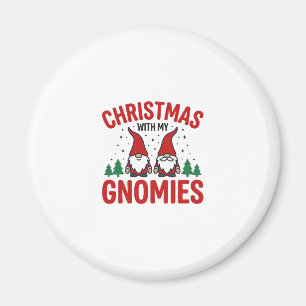 Kerst Gnomies Vakantie Gnome Ontwerp Magneet
