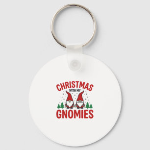Kerst Gnomies Vakantie Gnome Ontwerp Sleutelhanger
