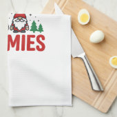 Kerst Gnomies Vakantie Gnome Ontwerp Theedoek (Quarter Fold)