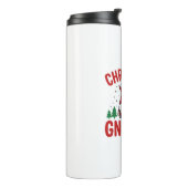 Kerst Gnomies Vakantie Gnome Ontwerp Thermosbeker (Gedraaid links)