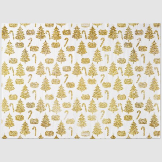 Kerst Gold Serie Ontwerp 13 Tissuepapier (Voorkant)