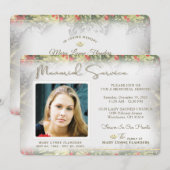 Kerst Golden Herdenkingsdienst Uitnodiging (Voorkant / Achterkant)