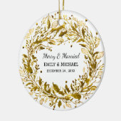 Kerst Golden Krans Ornament Wedding Favoriet (Links)