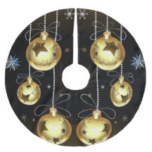 Kerst Golden Ornamenten Shiny Stars Zwart