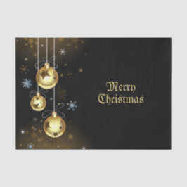 Kerst Golden Ornamenten Shiny Stars Zwart Tissuepapier