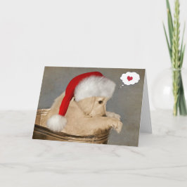 Kerst Golden Retriever Denkt Aan Jou Kaart