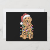 Kerst Golden Retriever-hond Geschenk voor moeder e Feestdagenkaart (Voorkant)