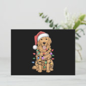 Kerst Golden Retriever-hond Geschenk voor moeder e Feestdagenkaart (Staand voorkant)