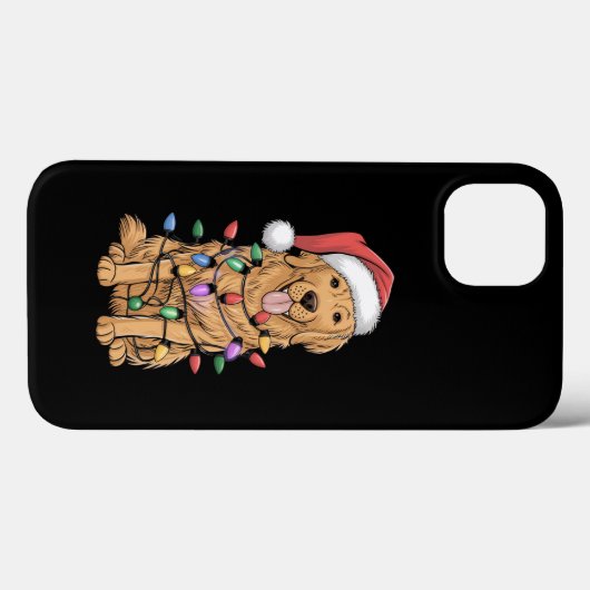 Kerst Golden Retriever Hondenliefhebber Gift Mam P Case-Mate iPhone Case (Achterkant (horizontaal))