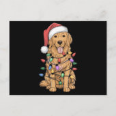 Kerst Golden Retriever Hondenliefhebber Gift Mam P Feestdagenkaart (Voorkant)