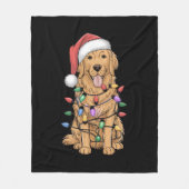 Kerst Golden Retriever Hondenliefhebber Gift Mam P Fleece Deken (Voorkant)