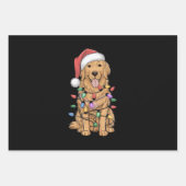 Kerst Golden Retriever Hondenliefhebber Gift Mam P Inpakpapier Vel (Voorkant)
