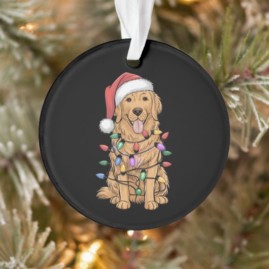 Kerst Golden Retriever Hondenliefhebber Gift Mam P Ornament (Boom)