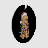 Kerst Golden Retriever Hondenliefhebber Gift Mam P Ornament (voorkant)