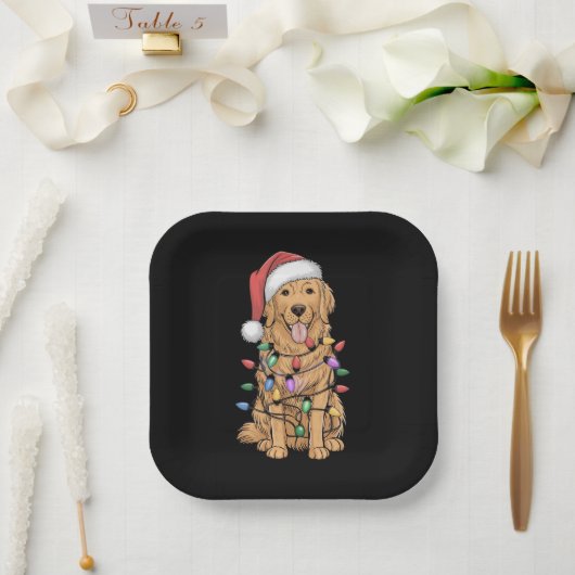 Kerst Golden Retriever Hondenliefhebber Gift Mam P Papieren Bordje (Huwelijk)