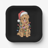 Kerst Golden Retriever Hondenliefhebber Gift Mam P Papieren Bordje (Voorkant)