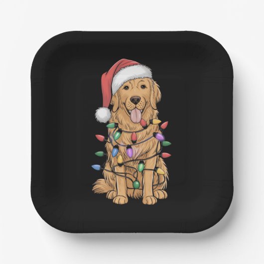 Kerst Golden Retriever Hondenliefhebber Gift Mam P Papieren Bordje (Voorkant)