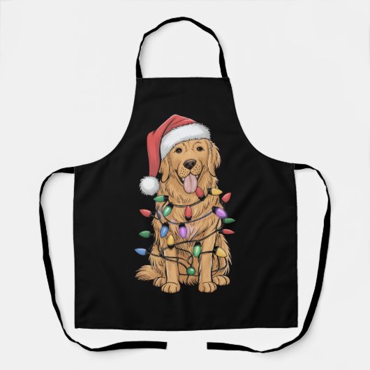 Kerst Golden Retriever Hondenliefhebber Gift Mam P Schort (Voorkant)