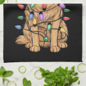 Kerst Golden Retriever Hondenliefhebber Gift Mam P Theedoek (Gevouwen)