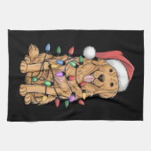 Kerst Golden Retriever Hondenliefhebber Gift Mam P Theedoek (Horizontaal)
