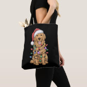 Kerst Golden Retriever Hondenliefhebber Gift Mam P Tote Bag (Dichtbij)