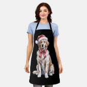 Kerst Golden Retriever Lover Dog Mama Schort (Gedragen)