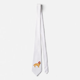Kerst Golden Retriever Stropdas