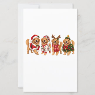 Kerst Golden Retriever Vakantie Vrienden