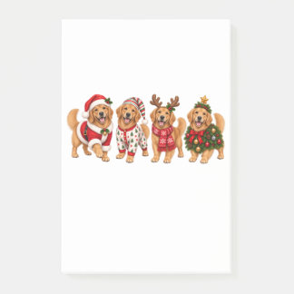 Kerst Golden Retriever Vakantie Vrienden Post-it® Notes