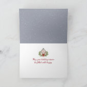 Kerst Golden Retrievers Puppies in Retro Truck Feestdagen Kaart (Binnen)