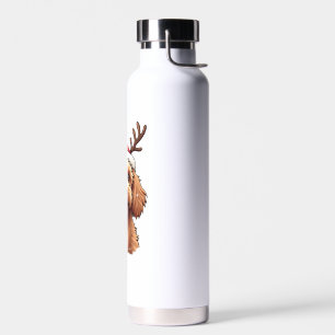 Kerst Goldendoodle Hond Rendier Vakantie Doodle Waterfles