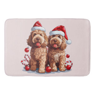 Kerst Goldendoodle Honden Badmat