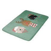 Kerst Goldendoodle Honden Badmat (Gekanteld)