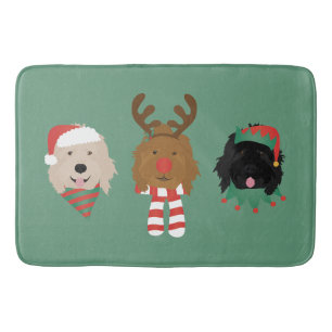 Kerst Goldendoodle Honden Badmat