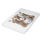 Kerst Goldendoodle Honden Badmat (Gekanteld)