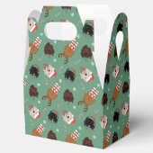 Kerst Goldendoodle Honden Bedankdoosjes (Geopend)